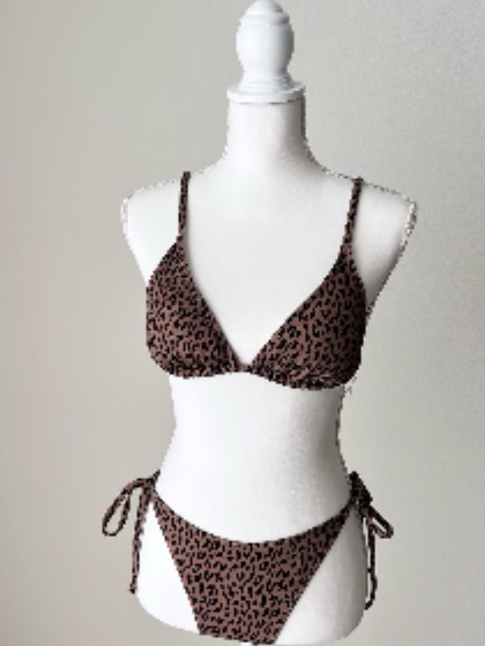 Wilo The Label Black and Brown Leopard Print Bikini BRAND NEW WITHOUT TAGS - Picture 7 of 7